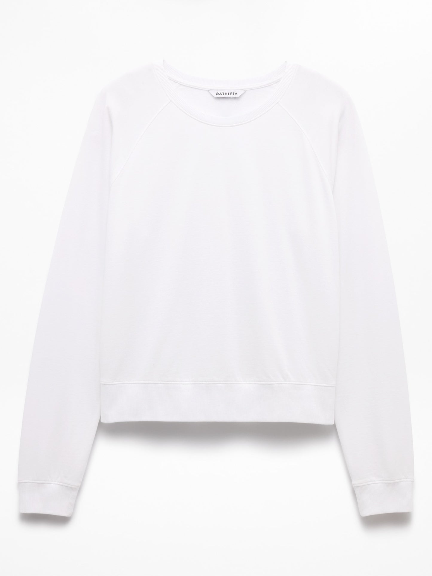 Airy Cotton Terry Crew Sweatshirt
