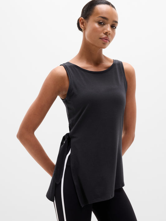 Move With Ease Asym Tie Tank