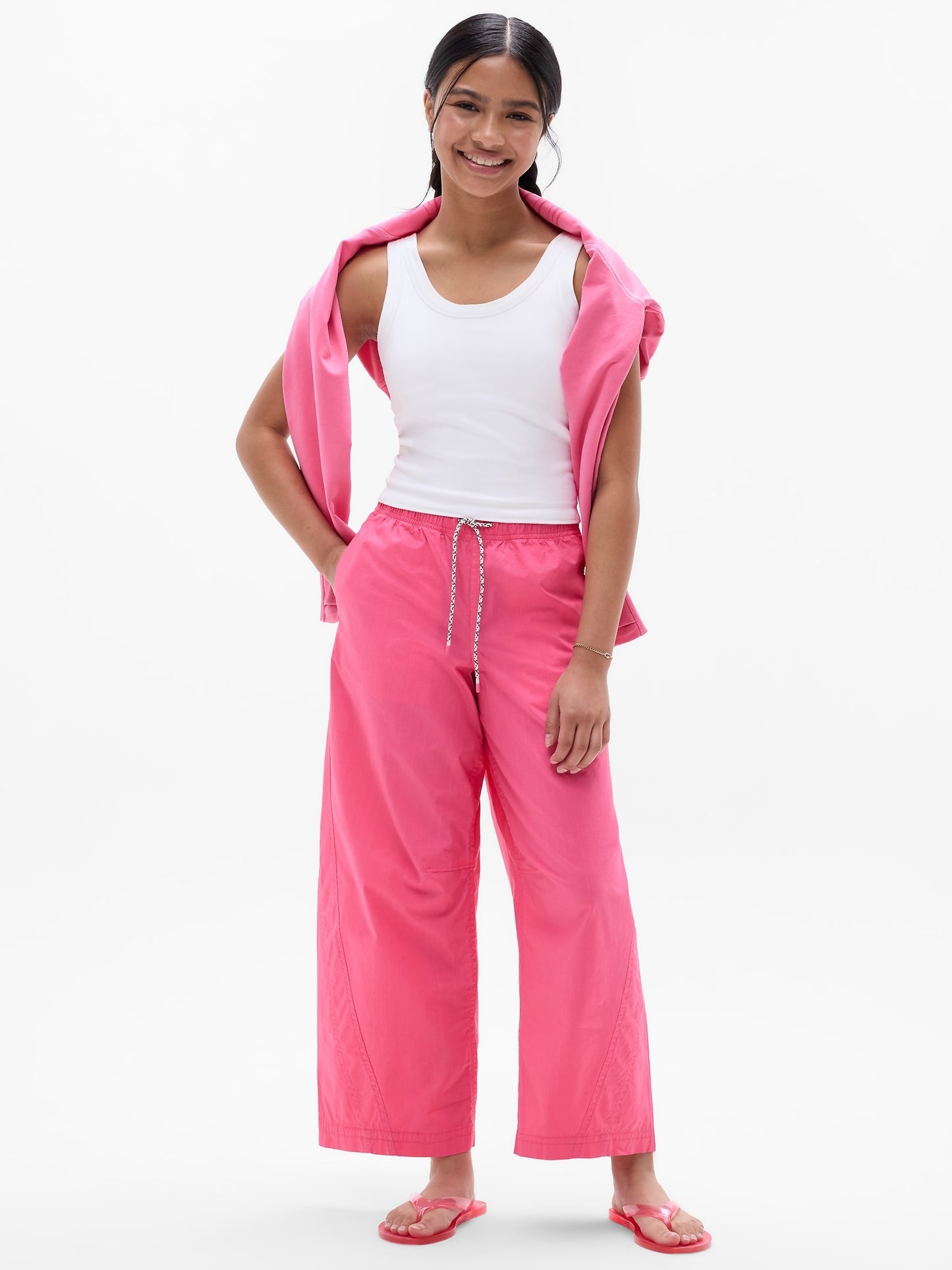 Athleta Girl Woven Wide Leg Crop Pant