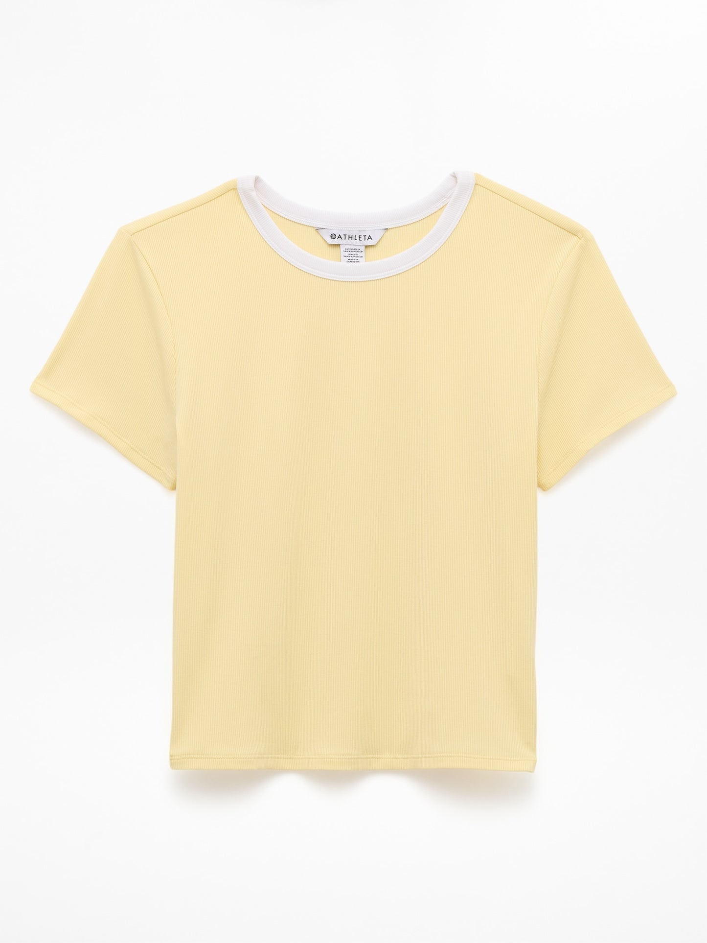 Signature Rib Crop Tee