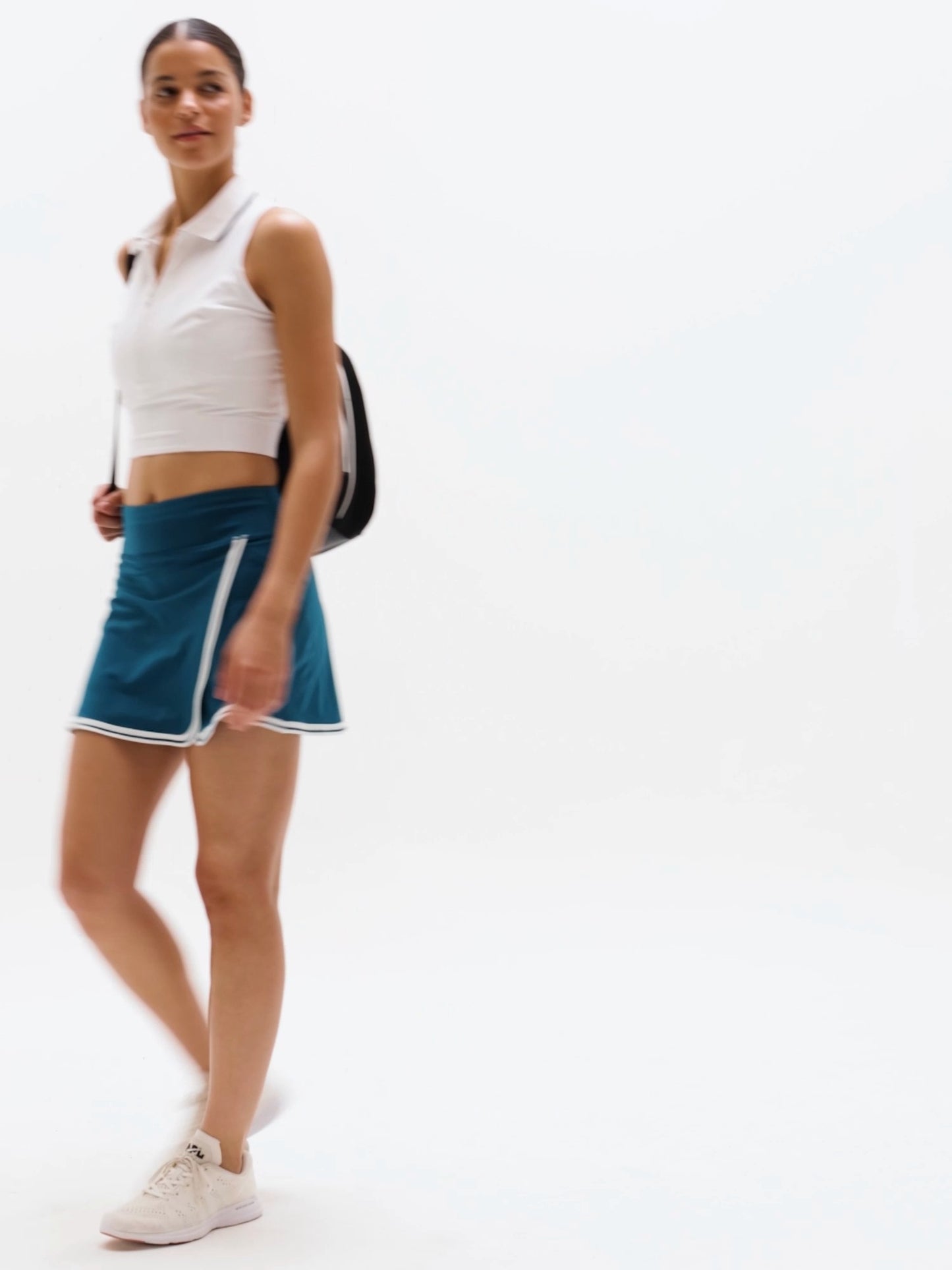 Crosscourt High Rise Tipped 14" Skort