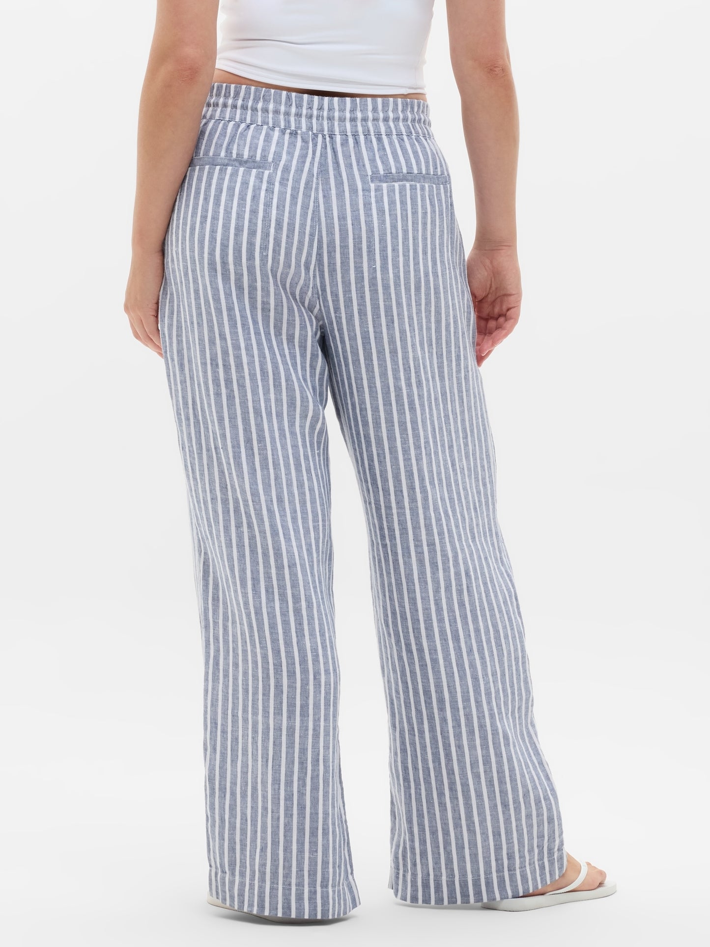 Retreat Linen High Rise Wide Leg Pant