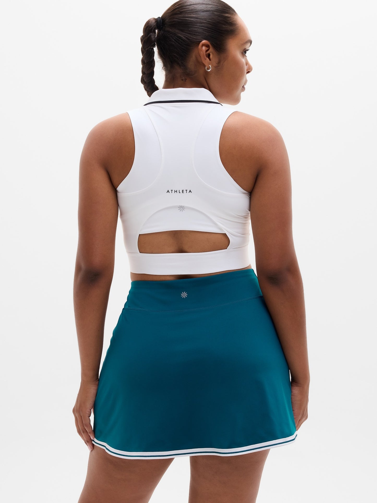 Crosscourt High Rise Tipped 14" Skort