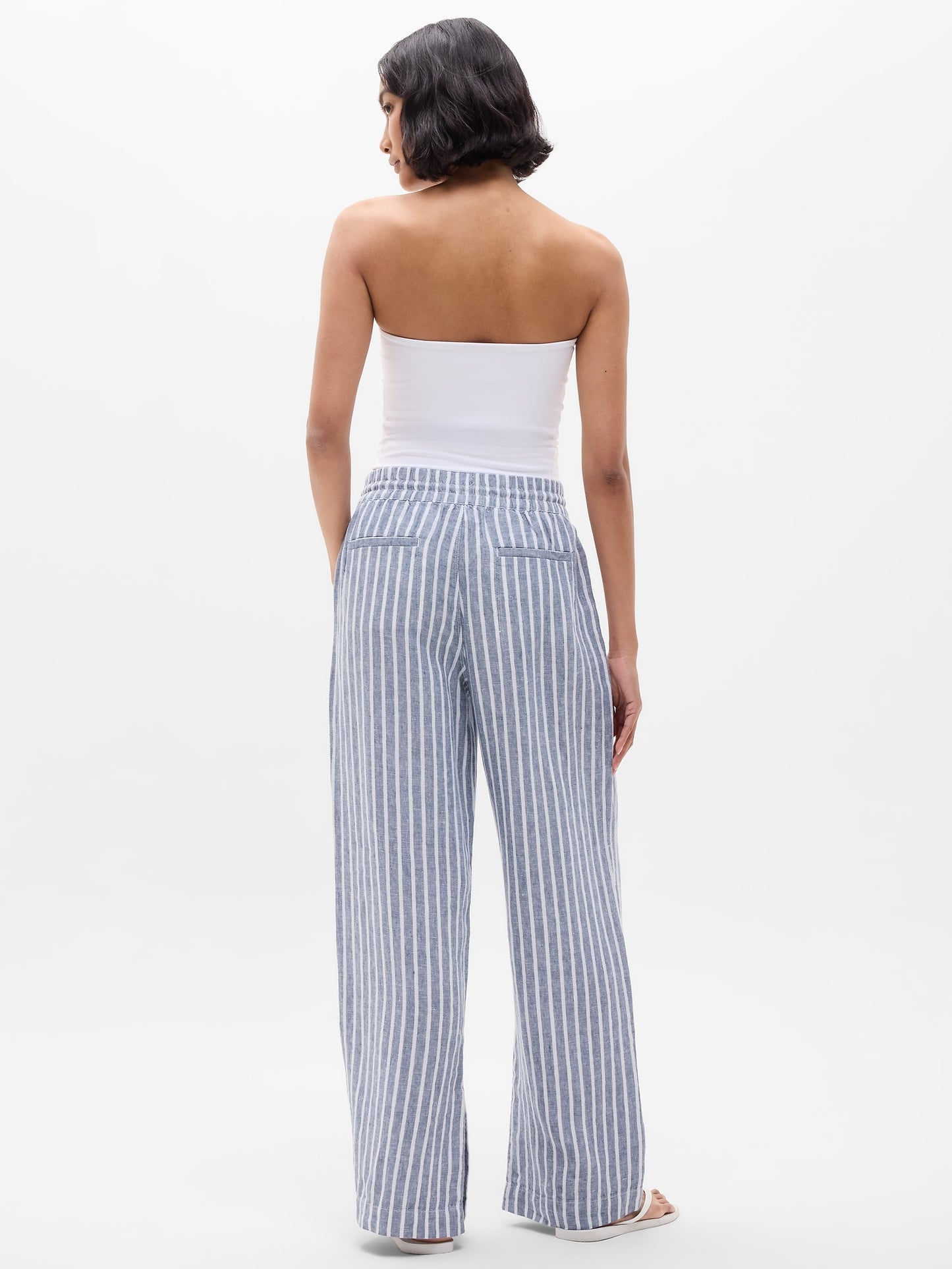 Retreat Linen High Rise Wide Leg Pant