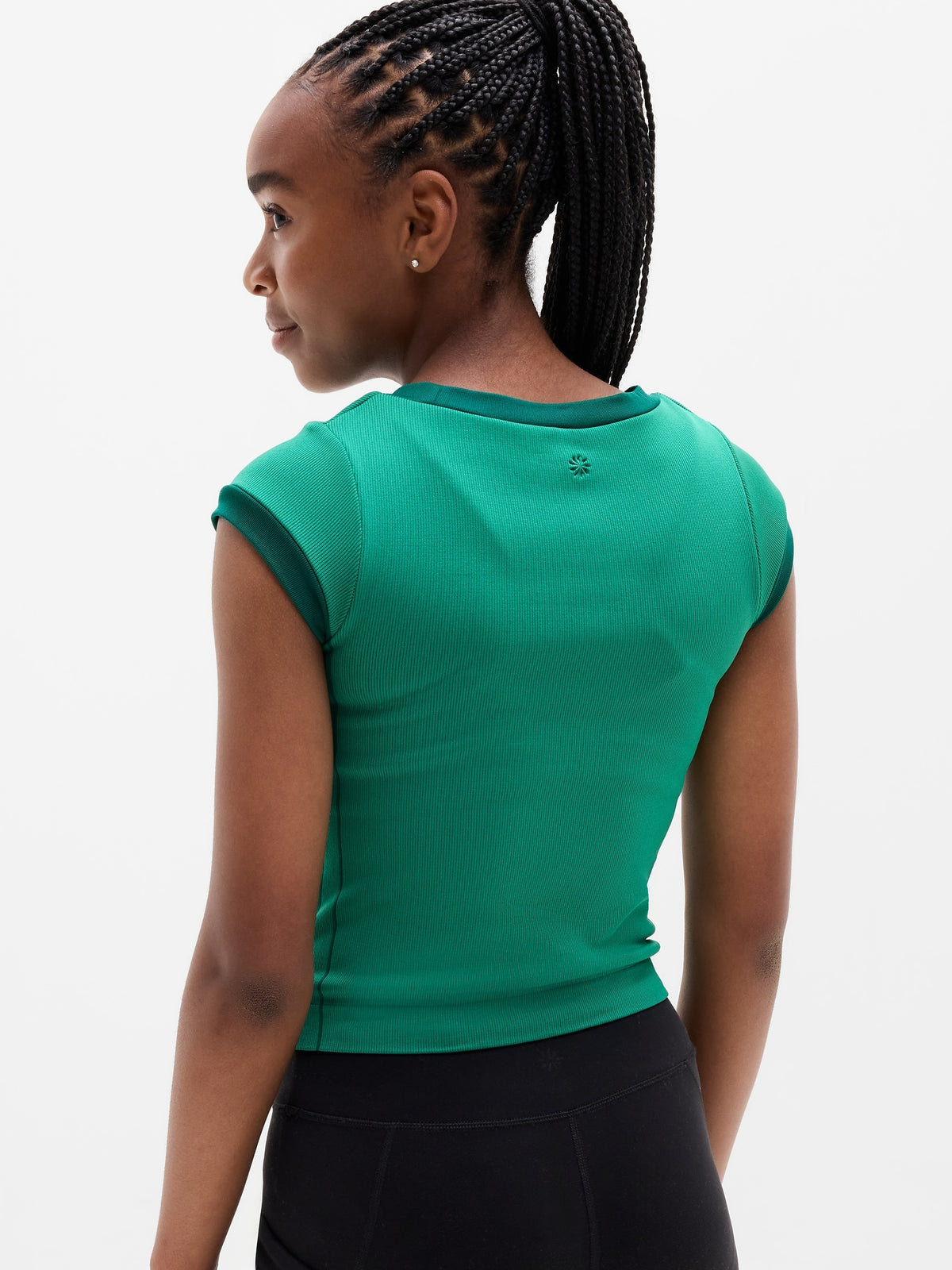 Athleta Girl Rise Above Rib Finish Line Tee