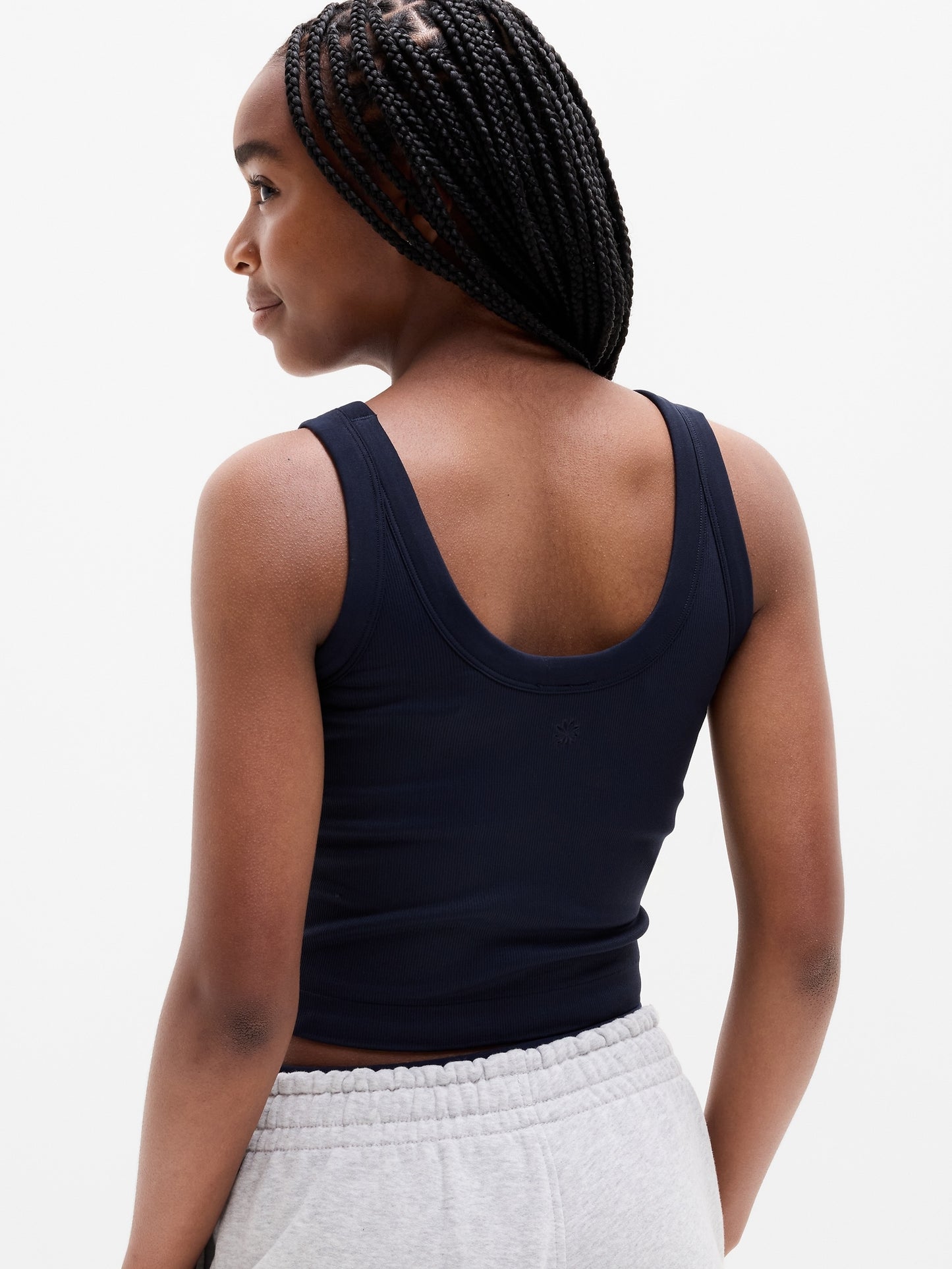 Athleta Girl Rise Above Rib Scoop Tank