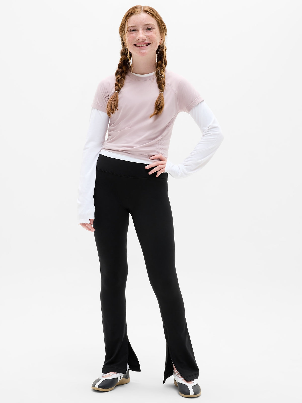Athleta Girl Elation Mid Rise Slim Flare