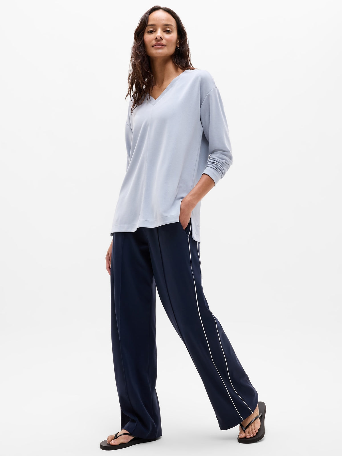 Seasoft V-Neck Sweatshirt