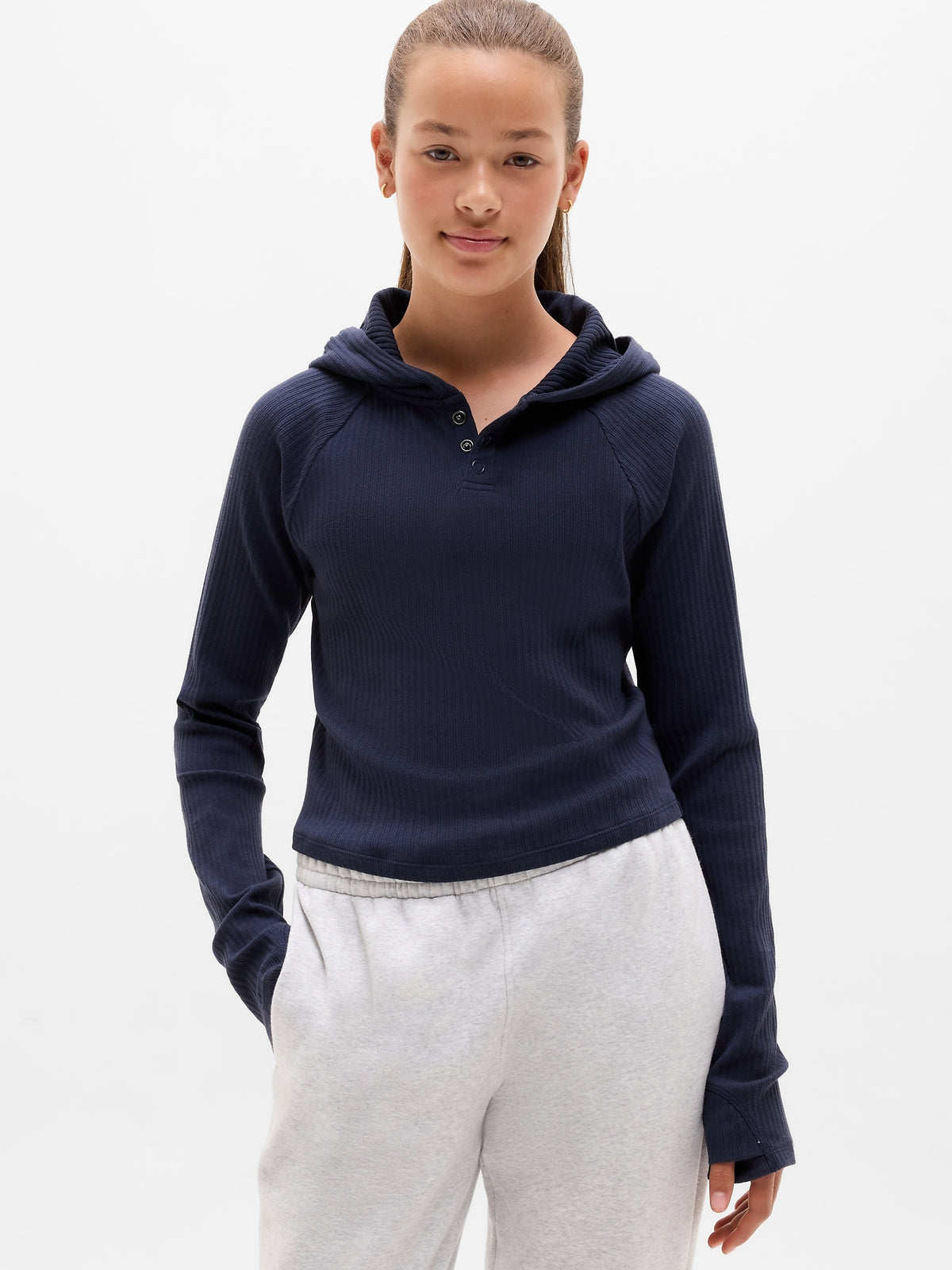Athleta Girl Right Moves Layering Hoodie