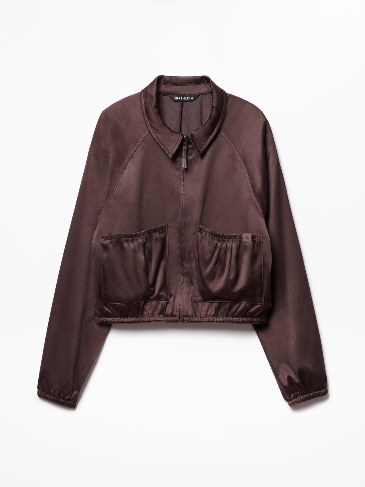 Athleta Girl Pleat Perfect Satin Jacket