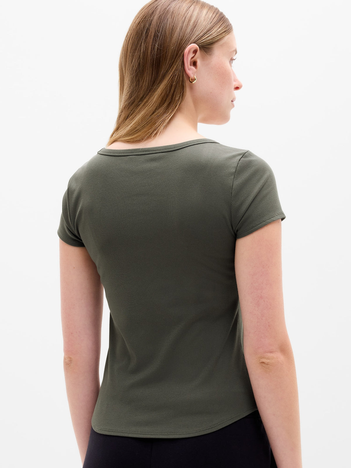 Signature Rib Scoop Tee